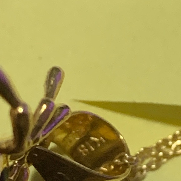 18k Solid Gold Spider Necklace - Picture 6 of 6